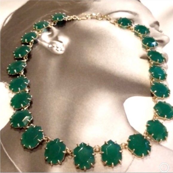 Kendra Scott Jewelry Rare Kendra Scott Sam Necklace In Emerald